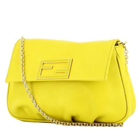 borsa fendi gialla|borse donna Fendi it.